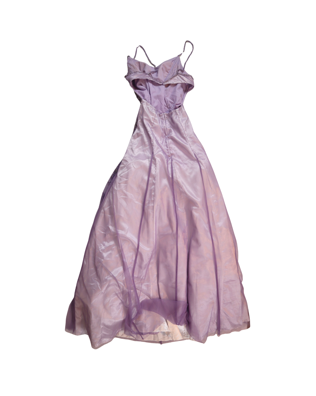 RARE Y2K Purple Princess Beaded Detailed Dress