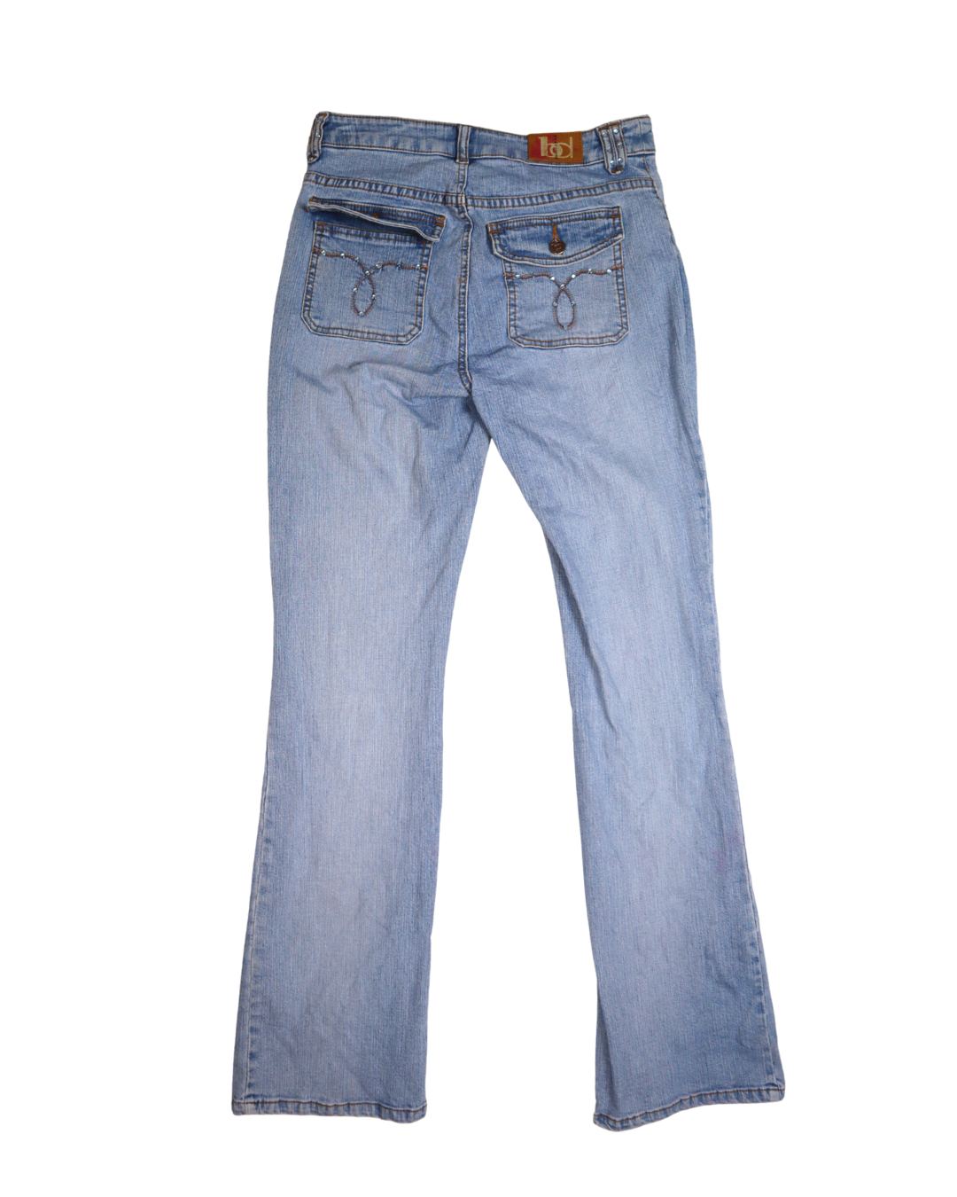 Embellished Light Washed Jeans 