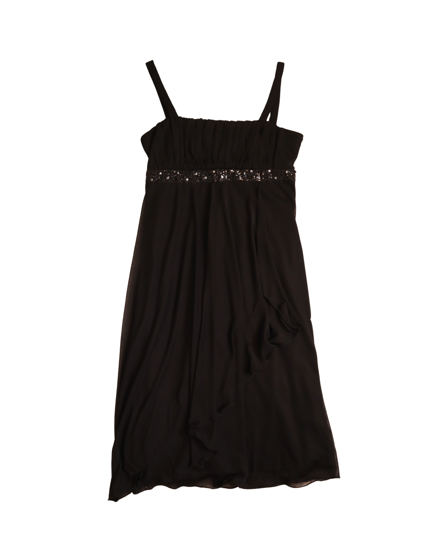 Little Black Beaded Detailed Dress