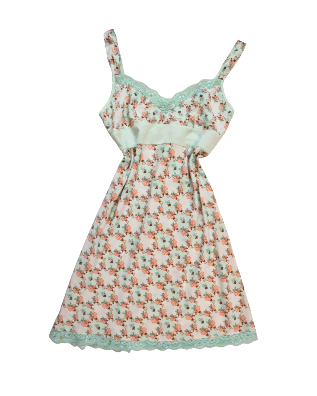 Light Blue And Pink Floral Dress/Top