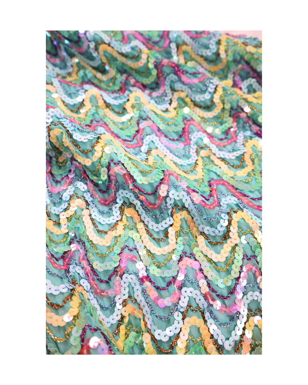 RARE Y2K Sequin Pattern Multi Colored Cocktail Dress