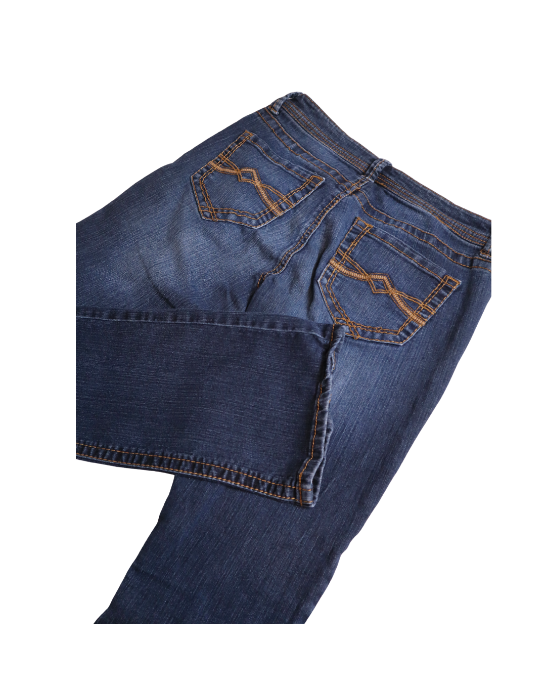 Mid Rise Medium Wash Blue Jeans 