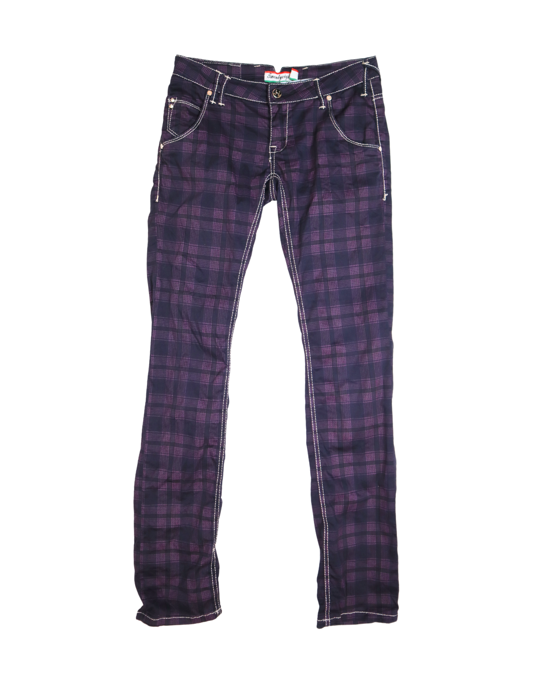 Purple Plaid Pants 
