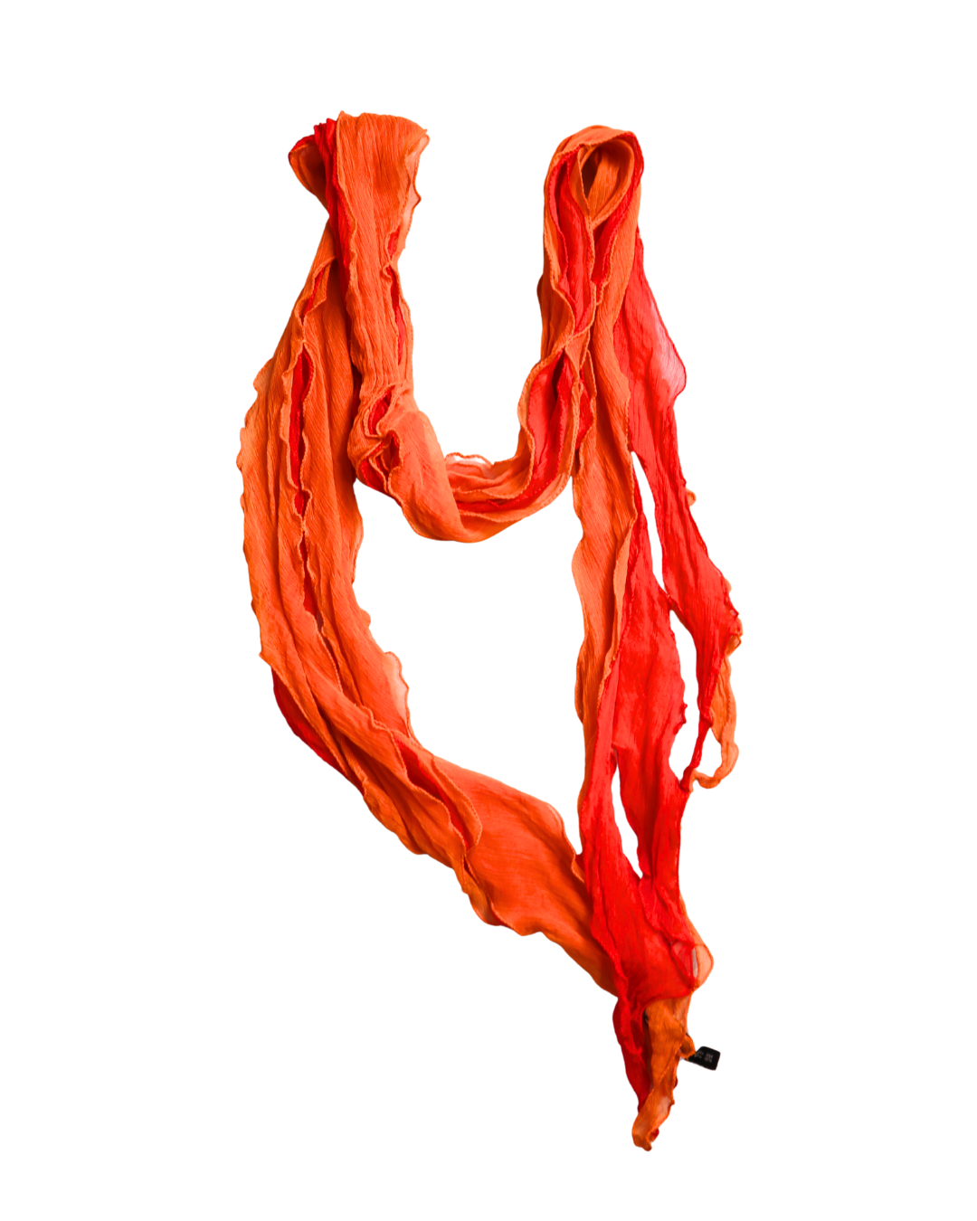 Orange Flowy Fashion Scarf