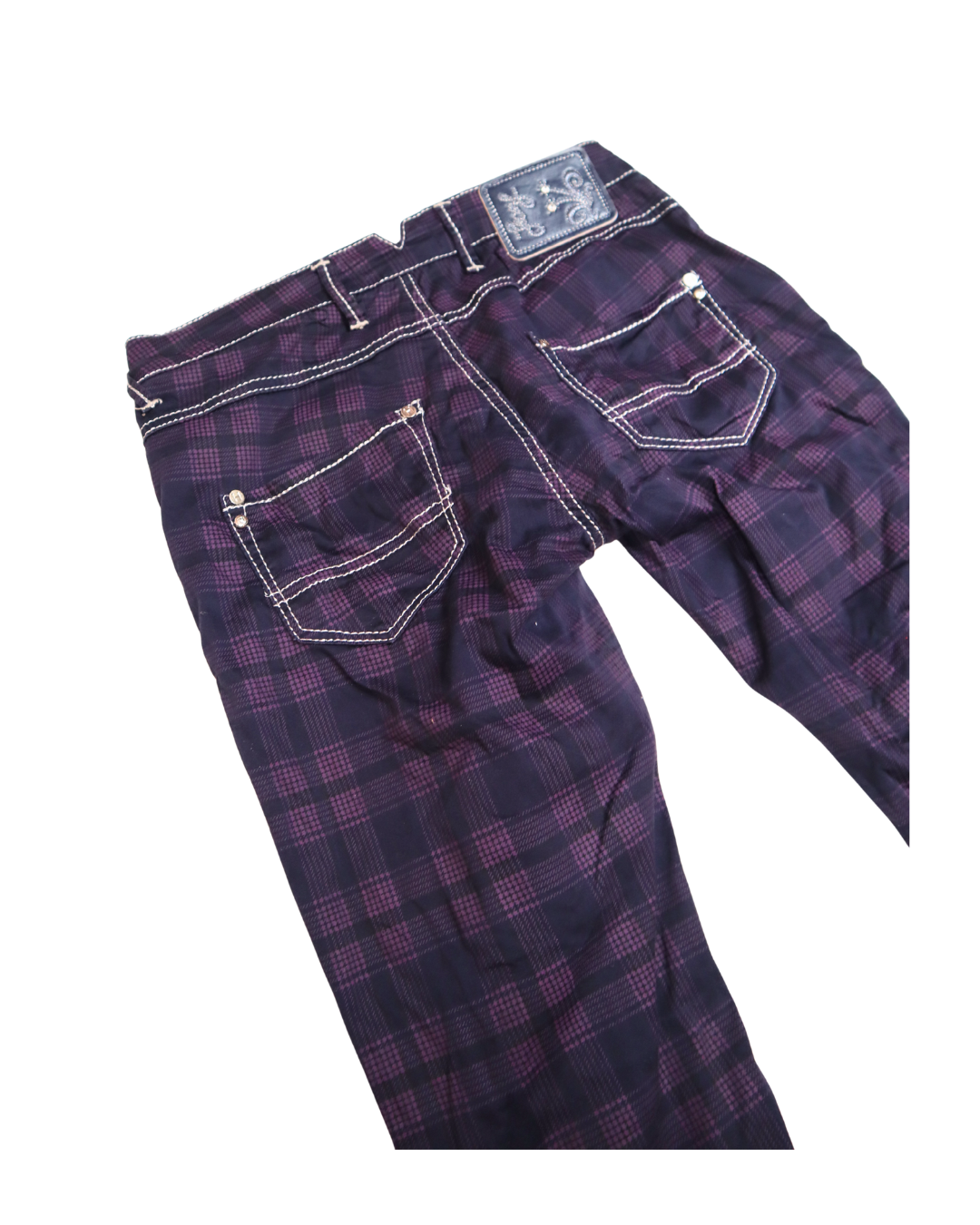Purple Plaid Pants 
