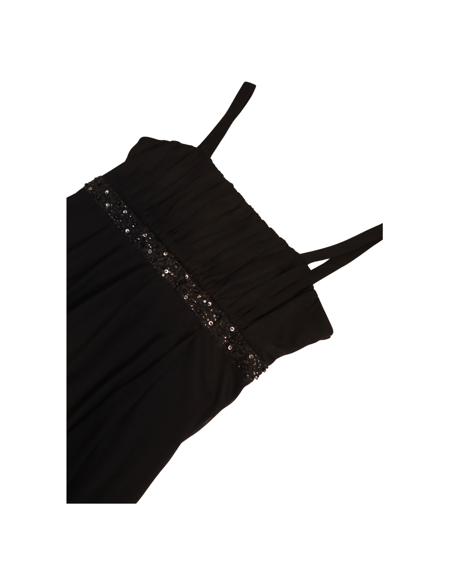 Little Black Beaded Detailed Dress