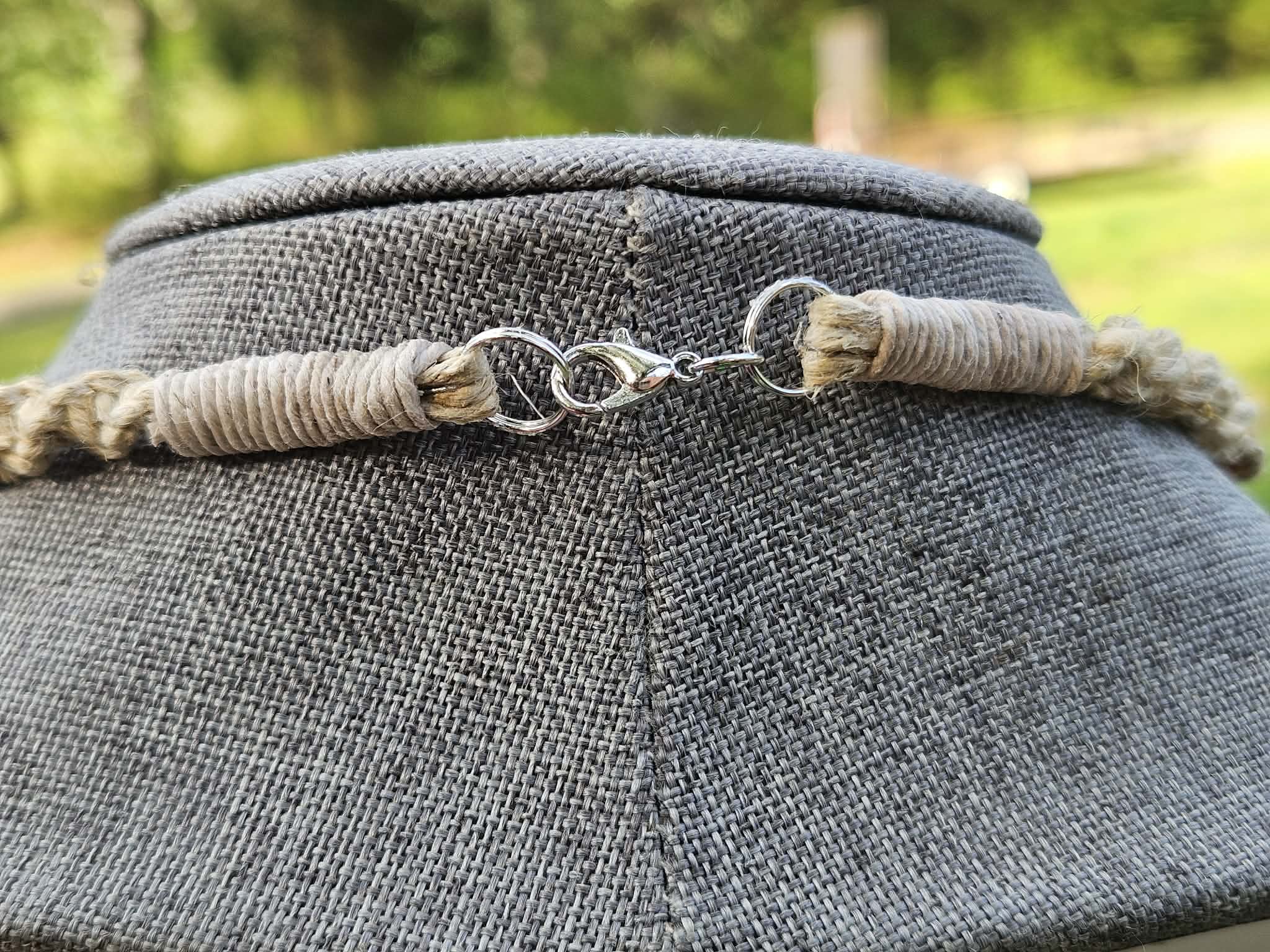 Hang 10 Skateboard Rustic Hemp Necklace