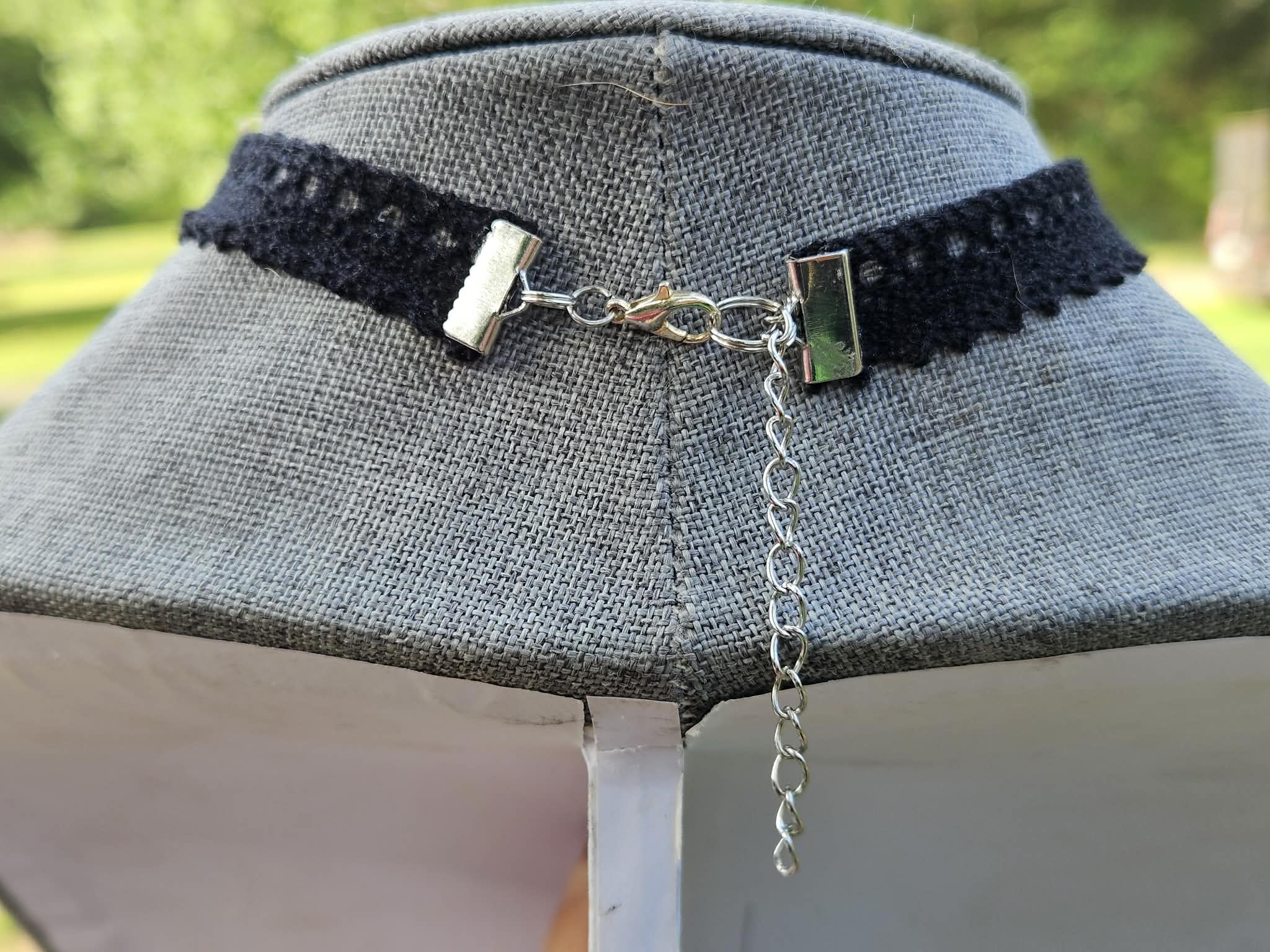 Vintage Porcelain Floral Tea Set Adjustable Choker