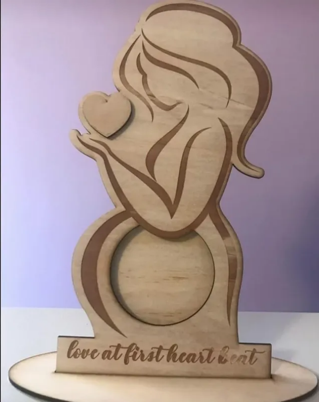 Adorno de madera para Baby Shower