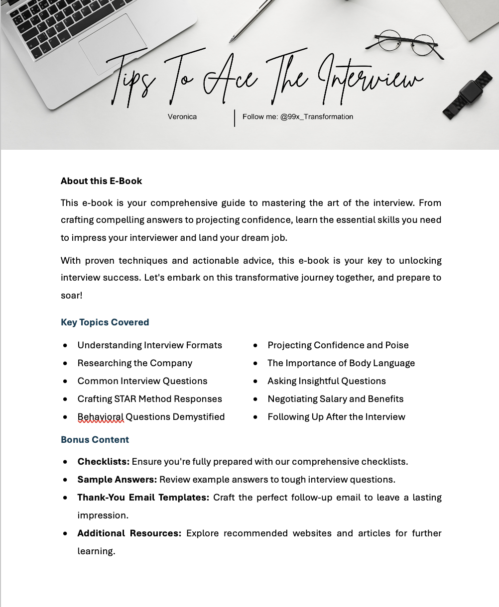 Tips to Ace Interview