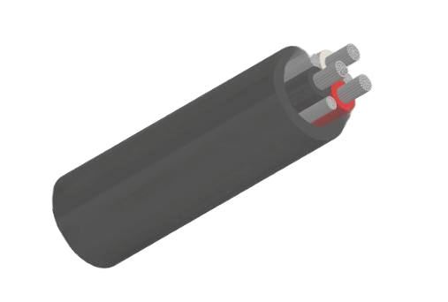 Type G Two-Conductor Flat Portable Power Cable 2kV