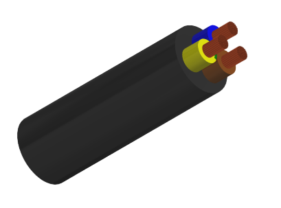 V90 PVC Ordinary Duty Flexible Cord, 250/400V