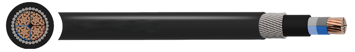 BS 6724 Sectoral Shaped Copper Conductor Multi Core SWA 1.9/3.3kV Cable