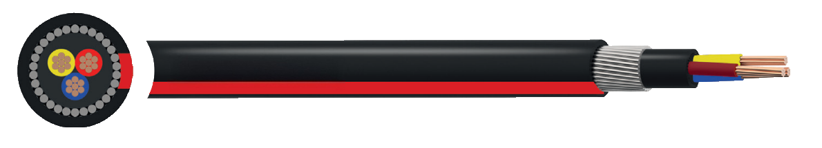 SANS 1507-4 Steel Wire Armoured XLPE/PVC Cable 0.6/1kV – 3.6/6 (7.2)kV
