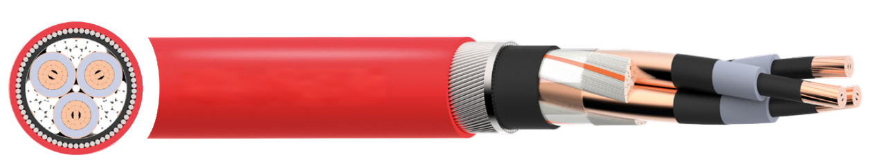 BS 7835 XLPE LSZH 6.35/11 (12)kV Cable