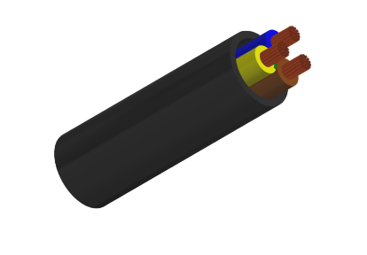 V75 PVC Ordinary Duty Flexible Cord, 250/400V
