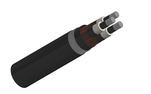 19/33kV Three Core Individual Screened & PVC/SWA/PVC Sheathed (Al Conductor)