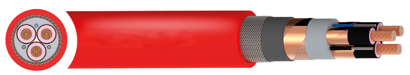 (N)3GHSSYCY Flexible Mining Cable (8.7/15kV & 12/20kV)