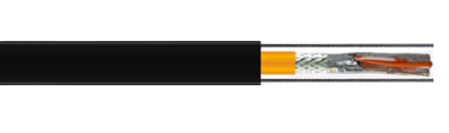 CAT.7 Aufzugleitung - H-LC 4 X 2 X 0.14 (AWG26/7) Halogen-Free Elevator Data Cable