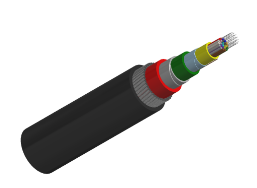Steel Wire Armored Optical Fiber Cable with Lead Cover
