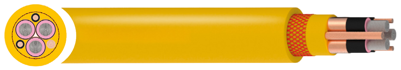 (N)TSCGECEWÖU 1.8/3kV – 6/10kV ATB Cable with Ground Check Conductor