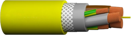 FEICHUN-M-PUR Braided Mining Reeling Cable – 1 kV
