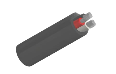 Type W Two-Conductor Flat Portable Power Cable 2kV