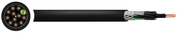YSLYCY 0.6/1kV Black Cable