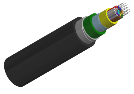 Double Galvanized Steel Tape Armored Optical Fiber Cable