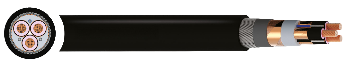 (N)3GHSSHCH Underground Mining Cable(8.7/15kV & 12/20kV)