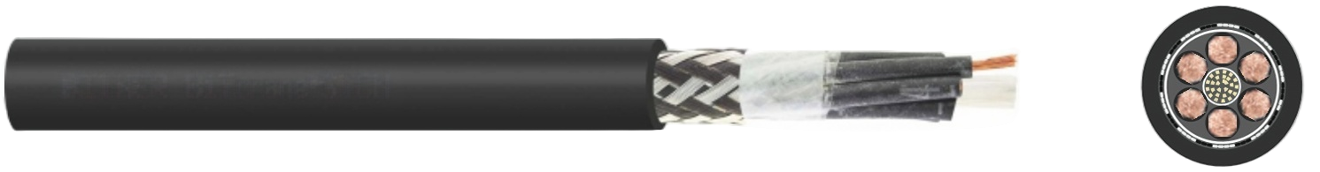 Screened Flexible Rubber Cable STCN (EMV) – 450/750 V