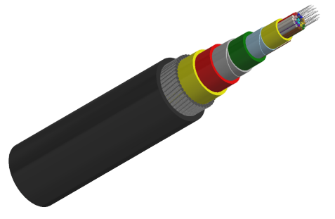 Steel Wire Armored Optical Fiber Cable with Special Sheath