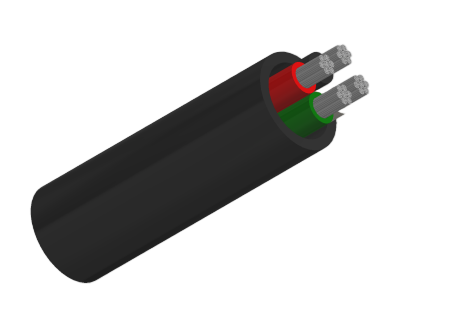 Type W Four-Conductor Round Portable Power Cable 2kV