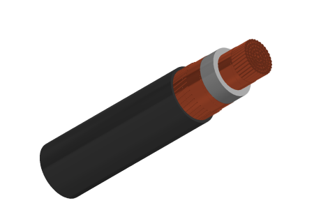 12.7/22kV Single Core Screened & PVC Sheathed (Cu Conductor)