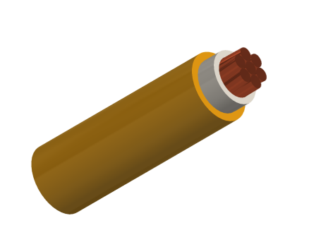 Flame Retardant Zero Halogen Crosslinked Thermoset Single Core X-HF- 110 Flexible Power Cable, 0.6/1kV