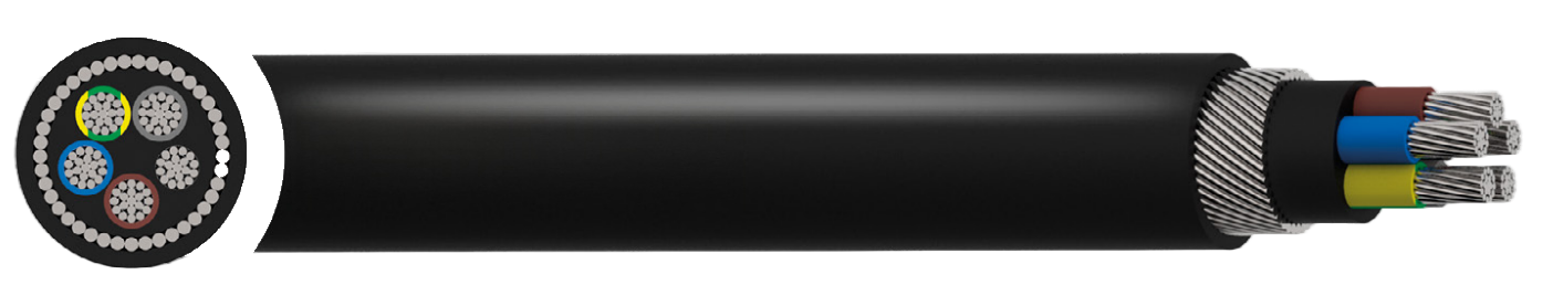 NA2XRH Aluminium Conductor XLPE SWA LSZH 0.6/1kV Cable