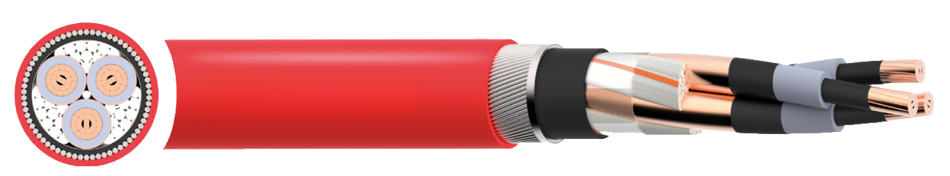 BS 6622 XLPE/PVC 8.7/15kV Medium Voltage Power Cable