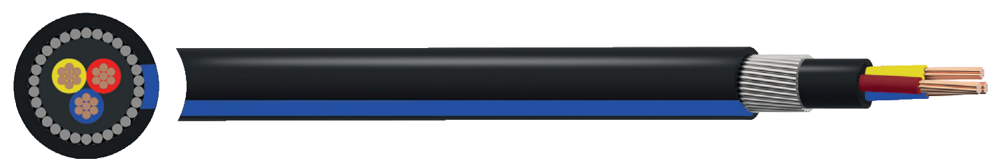 SANS 1507-3 Steel Wire Armoured PVC/PVC Cable 0.6/1kV