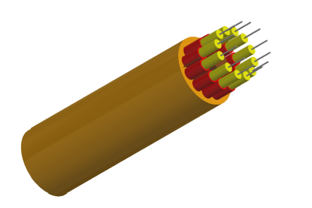 Indoor Optical Fiber Cables with Central Strength