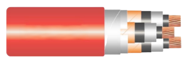 Copper Cable - Non-armoured XLPE Insulation 3.6/6(7.2) - 18/30(36) KV 3C CU/XLPE/CTS/PVC – N2XSEY