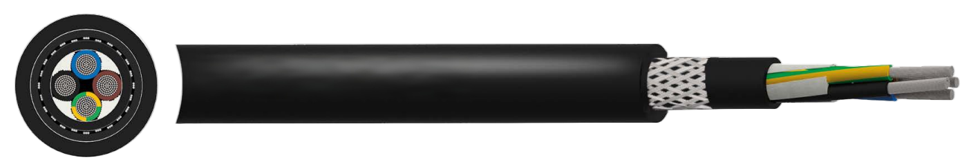 PUR-C-HF EMC Festoon Cable – 0.6/1 kV