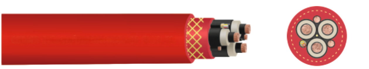 Medium-Voltage Reeling Cable with Fibre Optics (N)TSCGEWOEU-SR PLUS FO