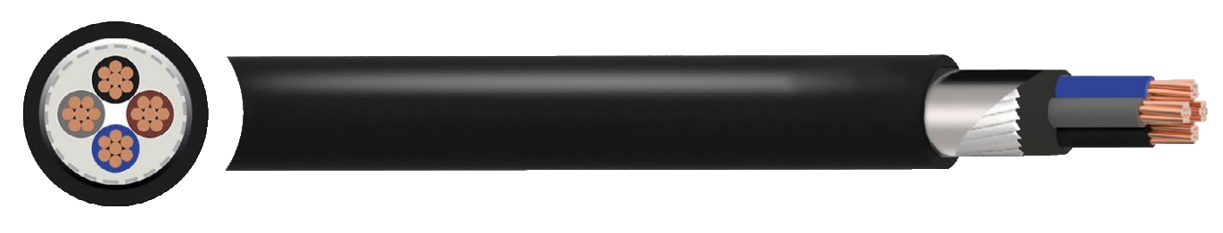 NYFGbY Copper Conductor PVC SWA Power Cable 0.6/1kV