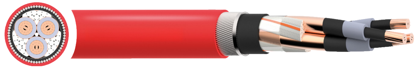 BS 7835 XLPE/LSZH Sheathed 12.7/22kV Medium Voltage Power Cable