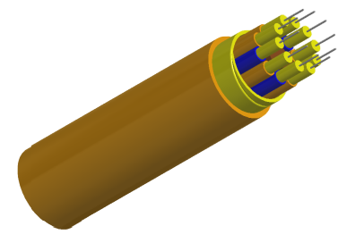 Indoor Optical Fiber Cables with Central Strength