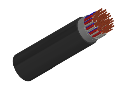 TI(c)/TU(c) (MRE-2X(St)H) 150/250V XLPE Insulated, LSOH (SHF1) Sheathed, Overall Screened Flame Retardant Instrumentation & Control Cables (Multipair/Multitriple)