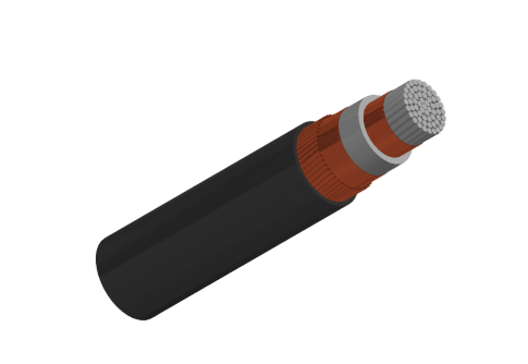 3.8/6.6kV Single Core Screened & PVC Sheathed (Al Conductor)