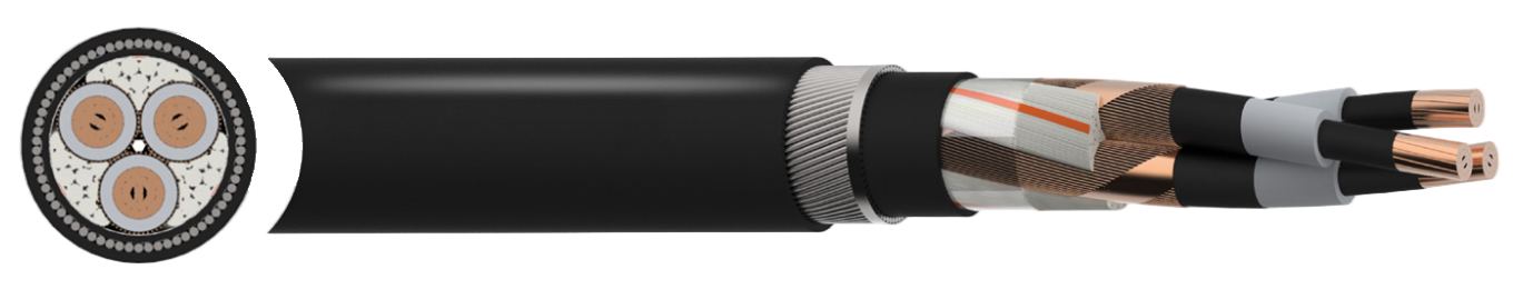 BS 6622 XLPE MDPE 6.35/11 kV Cable