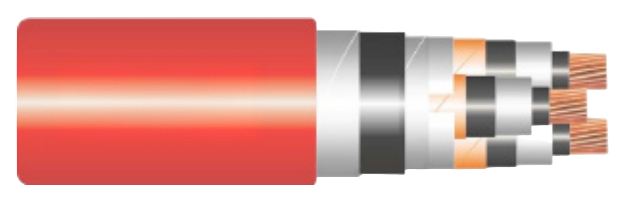 Copper Cable - Armoured XLPE Insulation 3.6/6(7.2) - 18/30(36) KV 3C CU/XLPE/CTS/PVC/DSTA/PVC – N2XSEYBY