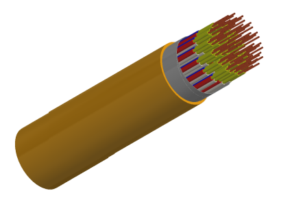 BI(c)/BU(c) (MRE-M2X(St)H) 150/250V Mica Tape + XLPE Insulated, LSOH (SHF1) Sheathed, Overall Screened Fire Resistant Instrumentation & Control Cables (Multipair/Multitriple)